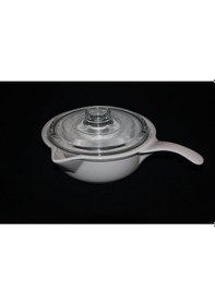 Resim Pomax 0.9 Litre 20 CM Fırın Kabı Tava Tıplı İthal Çekoslavak Beyaz 