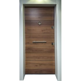 Resim Beyaz Statik Kasalı Düz Model Daire Kapısı, Çelik Kapı, Villa Kapısı 