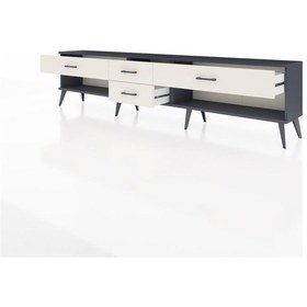 Resim Arges Tv Ünitesi 4 Çekmeceli 220x30x51 Antrasit-aytaşı Aytası/aytası - Antrasıt 