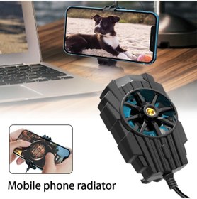 Resim Miscase Tüm Telefon Modelleri ile Uyumlu Oyun Hızlandırıcı Cep Telefon Soğutma Fanı Radyatör Soğutucu 