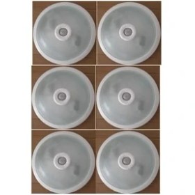 Resim Nisaca Hareket Sensörlü Glop Armatür Tavan Lambası 6 Lı Avantaj Paket. Merdiven Tuvalet Banyo Balkonda Eko. 