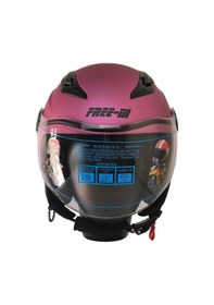 Resim Motosiklet Ve Bisiklet Yarım Camlı Çocuk Kaskı Ce Abs Material Motor Kaskı Fuchsia Pembe 