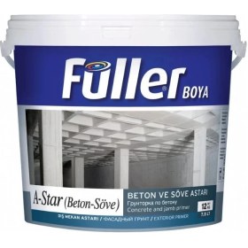 Resim Aylina Mey Ithalat® Füller A-Star Brüt Beton Söve Astarı 12 kg Açık Mavi 