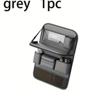 Resim Dashanshop Gri 1 Adet Katlanır Masa Tepsili Çok Bölmeli Araç Koltuğu Organizatörü Tablet Kahve Şemsiye 