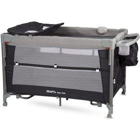 Resim Kraft Easy Fold Anne Yanı Oyun Parkı 70 110 Cm Açık Gri Açık Gri 