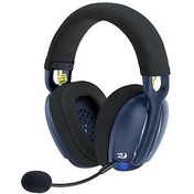 Resim REDRAGON H878 SKULD PRO TRI-MODE KABLOSUZ 7.1 SURROUND AYDINLATMALI GAMING KULAKLIK MAVI-SIYAH 