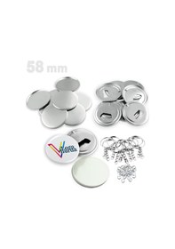 Resim Vizyonstore Buton Anahtarlık Açacak 100 Adet Vg58bans Ø 58 Mm 