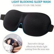 Resim 1 Adet Ultra-Yumuşak Konturlu Uyku Maskesi %100 Işık Engelleyici – Ayarlanabilir Kayış, Nefes Alabilen & Hafif Ergonomik Göz Kapağı Rahat Uykuya, Seyahat ve Dinlenmeye – Açık Bej Dostu, Alkol İçermeyen Malzeme, Konforlu Göz Kapama | Ergonomik Uyku Maskesi | Açık Bej Dostu Kumaş, Babalar Günü, Anneler Günü Hediyesi 