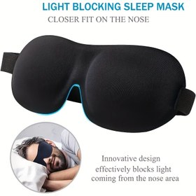 Resim 1 Adet Ultra-Yumuşak Konturlu Uyku Maskesi %100 Işık Engelleyici – Ayarlanabilir Kayış, Nefes Alabilen & Hafif Ergonomik Göz Kapağı Rahat Uykuya, Seyahat ve Dinlenmeye – Açık Bej Dostu, Alkol İçermeyen Malzeme, Konforlu Göz Kapama | Ergonomik Uyku Maskesi | Açık Bej Dostu Kumaş, Babalar Günü, Anneler Günü Hediyesi 