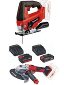 Resim Einhell Tc-js 18 Li Dekupaj Testere Axxio 18/150 Avuç Taşlama 2.5ah-4.0ah Set 