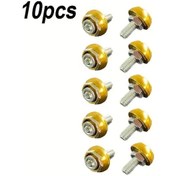 Resim Hightower Altın 10lu M6x20 Mat Alüminyum Vida Ve Rondela Seti - Motosiklet Aksesuar 