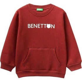 Resim United Colors Of Benetton Çok Renkli Erkek Çocuk Sweatshirt Kırmızı 