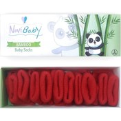 Resim Novibaby 5'li Bambu Yenidoğan Bebek Çorabı I Rudy I 0-6 ay "Karışık Renkli" 