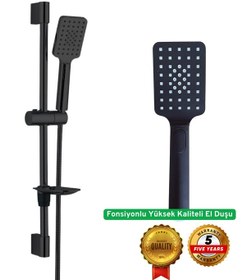 Resim Drom Dusj Siyah Sürgülü Duş Seti 