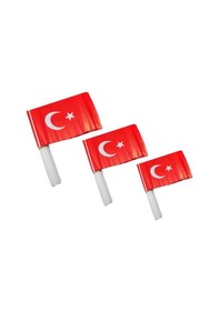 Resim Çıtalı Türk Bayrağı 12 x 22.5 CM 200 Lü 