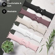 Resim 5 Adet iWatch için Silikon Spor Bantları - Yumuşak, Su Geçirmez Bileklikler 38mm'den 49mm'ye Uyumlu Modeller - Erkekler & Kadınlar İçin Mükemmel, SE/9/Ultra/8/7/6/5/4/3 Serisi İçin Uygun 