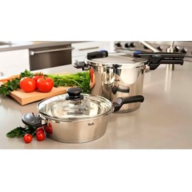 Resim Fissler Vitaquick 6+3.5 lt Düdüklü Tencere 2 Li Set 