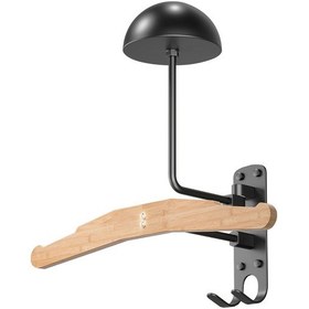 Resim Ranyeek Motorsiklet Kaskı Ahşap-alüminyum Duvar Rafları: Spor Malzemeleri İçin Duvar Takımı, Tekli Montajlı Gösterim Ve Saklama Rafı 