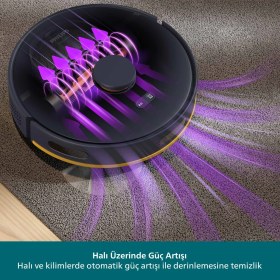 Resim Philips 2000 Serisi Robot Süpürge, Islak ve Kuru Temizlik, LDS Radar Teknolojisi, HomeRun, Lacivert, XU2000/15 