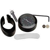 Resim Motosiklet Bisiklet Elektrikli Araçlar İçin Cnc Alüminyum Kilitli Sap Kronometresi, Ip67 Su Geçirmez, Siyah - 22-25mm Uyumlu 