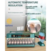 Resim Epo-130my Kuluçka Makinesi | 130 Yumurtalık, Yedek Motorlu İncubator 