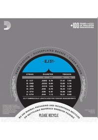 Resim D'addario Ej31 Klasik Gitar Tel Seti 4/4 . Rectıfıed Clear Nylon 