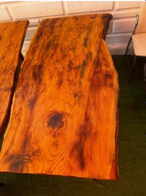 Resim Ahşap Sedir Masa Tek Parça 