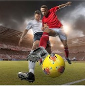 Resim Flybuy Yetişkinler Yarışması Ve Topu Topu Şişme Sarı Patlamaya İçin Gençler Futbol Futbol Futbol Dayanıklı Boyut Antrenman 5 Kc Sarı 