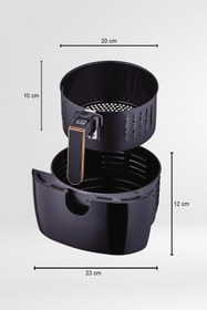 Resim Farg Mychef Epa-1113 Yağsız Kızartma Sıcak Hava Fritözü / Dijital Airfryer 5.5 Litre 1500w 
