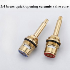 Resim Paslanmaz Çelik Hızlı Açma Seramik Vana Gövdesi, Dayanıklı, Pürüzsüz, Yüksek Performanslı Musluk Vana Gövdesi, Güvenilir Çalışma İçin Kalın Bakır Yapı 