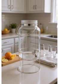 Resim Bambum Crystal - Metal Standlı Cam Sebil 6l 