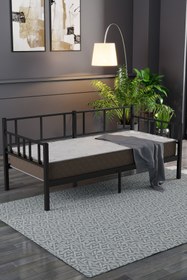 Resim Doruk Daybed Metal Karyola - Siyah / 90x190 