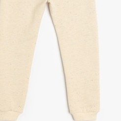 Resim Koton Pamuklu Beli Bağcıklı Basic Jogger Eşofman Altı Ekru 5smb40080tk Ekru 