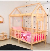Resim Markaawm Montessori Yatak Çocuk 90X190 Karyola Bebek Beşik Oyun Alanı (467693637) Akçaağaç 