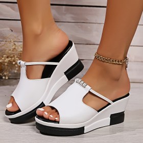 Resim Elmaslı, Giyilebilir Moda Kadın Terlikleri 