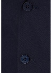 Resim Süvari Lacivert Regular Düz Mono Yaka 4 Drop Klasik Takım Elbise-33583 Lacivert 