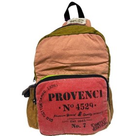 Resim Old Cotton Cargo Kaliteli Laptop Bölmeli Vintage Disayn Sırt Gezi Çantası New Minola 25 Cm X 36 Cm Bordo 