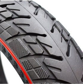 Resim Vkemall 8.5 İnç Elektrikli Scooter Katı Lastik - 8 1/2x2 & 50/75-6.1 Uyumlu, Arı Hücresi Şok Emici, Puançsız, Tekerlek Değiştirme Kırmızı Çizgi 