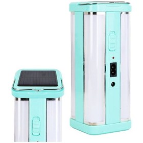 Resim 80 Ledli Solarlı+şarjlı Işıldak Yeşil 