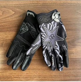 Resim Xuweiwei Black Gray L Bisiklet Eldiveni Kadın Erkek Outdoor Spor Motor Offroad Dağ Bisikleti 