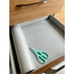 Resim Pileli Store Dolap Içi Raf Örtüsü -Ultra Dayanıklı -45CMX3MT- Kaydırmaz -Kalın- Çok Amaçlı Pvc 