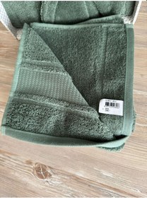 Resim Colourist Şalyaka Bornoz + Havlu - Zümrüt Zümrüt 