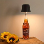 Resim USB Şarj Edilebilir LED Şişe Işığı - 3 Renk Sıcaklığı, Modern Plastik Tasarım ile Metal Taban, Dokunmatik Kontrol, Ev, Barlar, Restoranlar ve Oteller ile Uyumlu (Oda, Yemek Odası, Kulüp) 