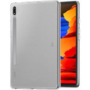 Resim Samsung Galaxy Tab S8 Plus X800 Kılıf Transparent Soft Şeffaf Microsonic