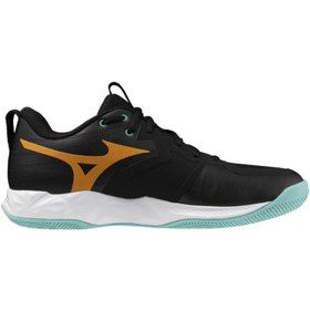 Resim MIZUNO Wave Momentum Pro Unisex Voleybol Ayakkabısı Siyah 