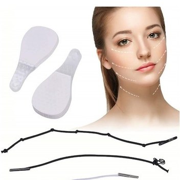 Lastikli Yüz Kaş Göz Boyun Gerdirme Kaldırma Bantları 40 Adet