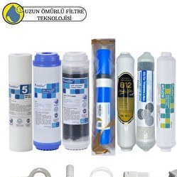 Resim Pemax Water Solutions Purefer Açık Kasa Çift Karbon Sertifikalı 7'li B12-Vontron Helixfil Yüksek TDS Mebran Mineralli 