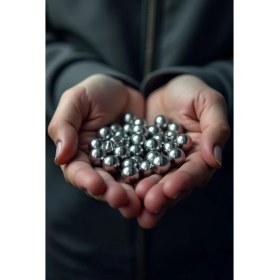 Resim Rulman Sepetim 2000 Adet 6 mm Çelik Bilye Sapan Mermisi 