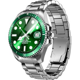Resim Zcwatch V0525 316L Paslanmaz Çelik, Döner Bezel, Bt Call, Spor Sağlık, IP68 Profesyonel Akıllı Saat 