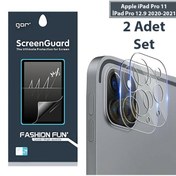 Resim Gor İpad Pro 11 İpad Pro 12.9 2020-2021 3D Cam Kamera Koruyucu 2 Gor